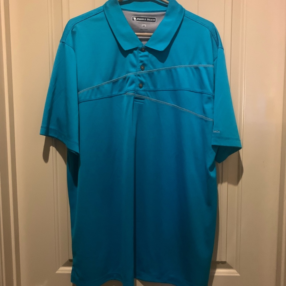 🏌🏽‍♂️PEBBLE BEACH Performance, Mens XXL Golf Shirt ⛳️
